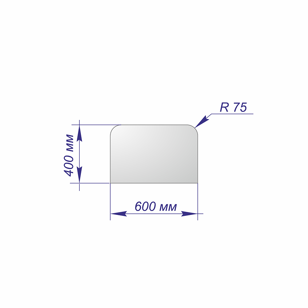 Лист предтопочный НЕРЖ 600х400х0,5мм 
