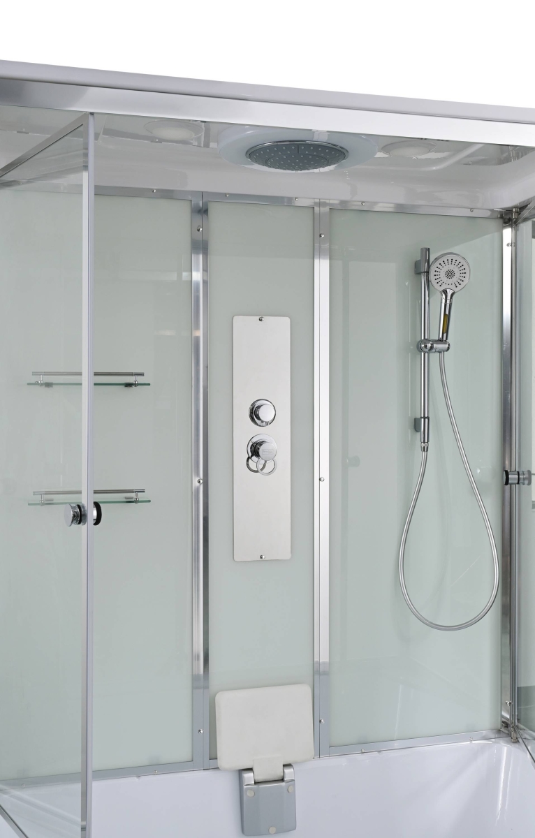 Душевой бокс AvaCan V5015 78255, 150 x 85 см, с крышей, поддон высокий, стекло прозрачное, профиль хром 