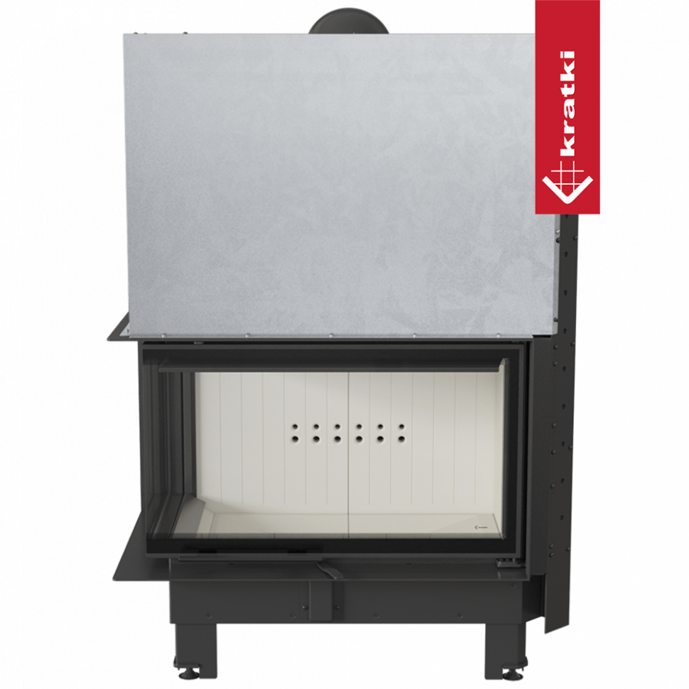 Топка Kratki PRO MBO/L/BS/G/SG угловое гнутое стекло слева, гильотина 