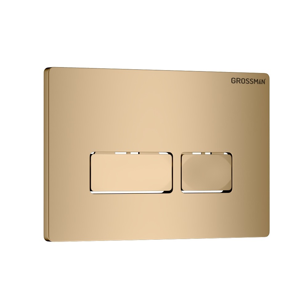 Клавиша смыва Grossman Pragma 700.K31.03.310.310 золото матовый,1 место 