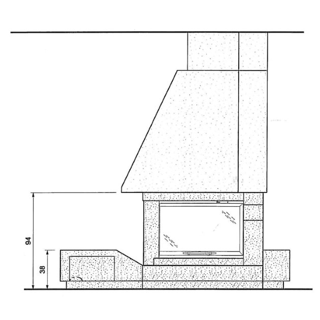 Облицовка SIRIO sx (Palazzetti) 