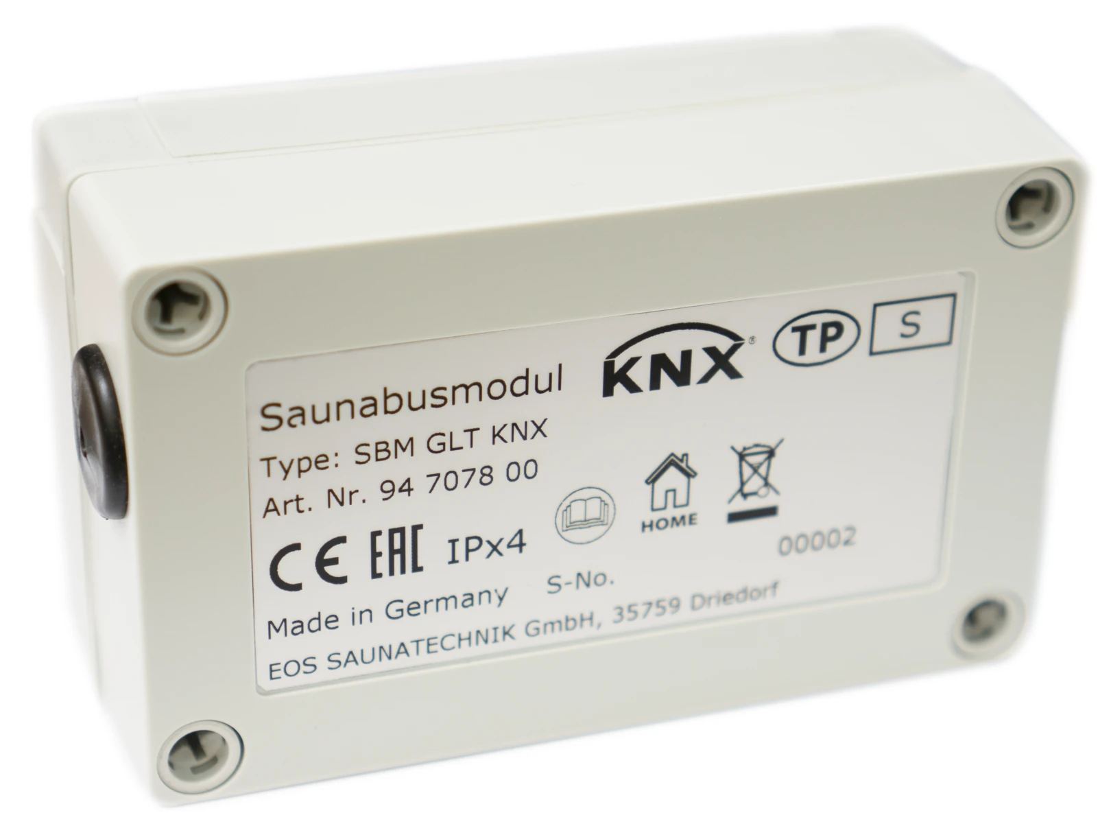 Модуль EOS KNX для удаленного управления сауной через систему Умный дом 