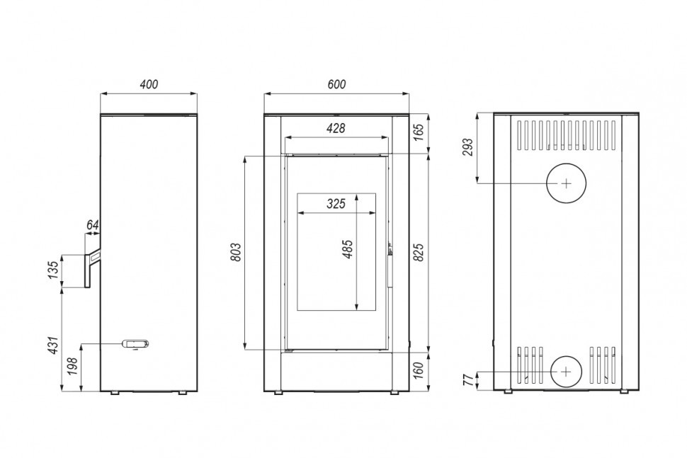 Печь DEFRO HOME SOLUM, 9кВт 