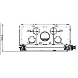 Каминная топка Palazzetti Ecomonoblocco WT 16:9F V12EPLUS 