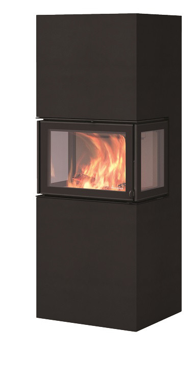 Печь-камин Nordpeis Box Black + топка N-20U 