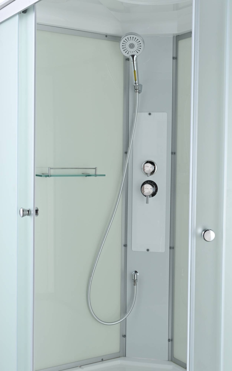 Душевая кабина AvaCan C5012L/C5012R 78334/78331, 120 x 80 см, с крышей, поддон высокий, левая/правая, стекло матовое, профиль хром 