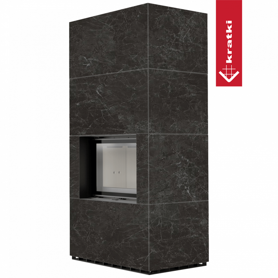 Каминокомплект Kratki PRO FLOKI NATURALI NERO GRECO 