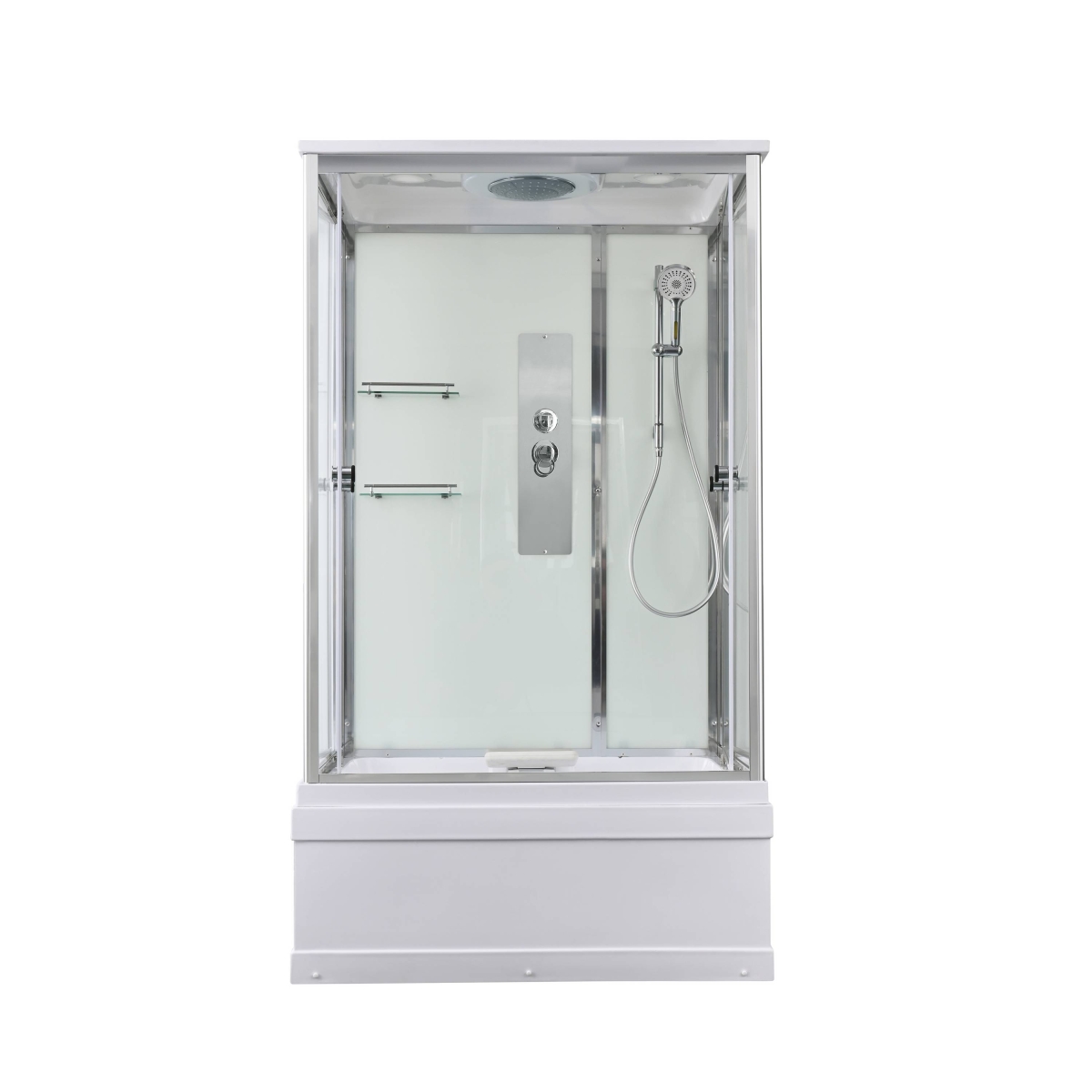 Душевая кабина AvaCan V5012 78253, 120 x 90 см, с крышей, высокий поддон, стекло прозрачное, профиль хром 