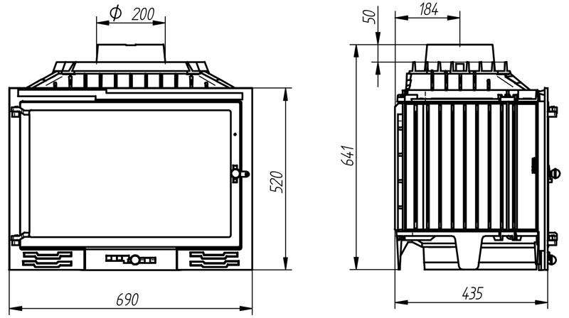 Каминная топка FG21 (Ferguss) 