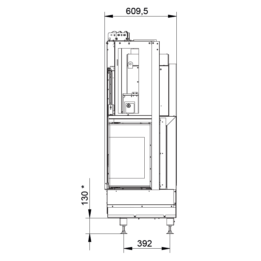 Каминная топка Palazzetti Ecomonoblocco WT 66L N11 