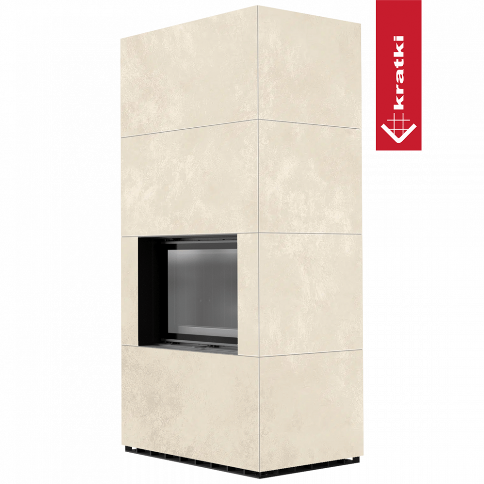 Каминокомплект Kratki PRO FLOKI BOX OXIDE BIANCO 