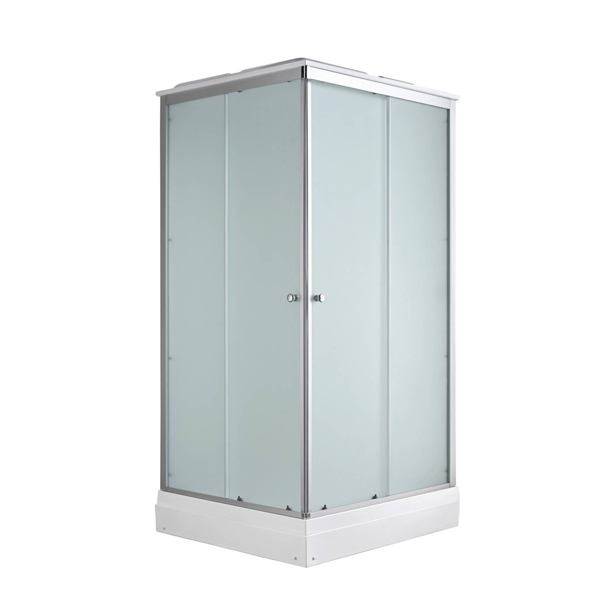 Душевая кабина Avacan CK2090N 78341, 90 х 90 см, без крыши, поддон низкий, стекло матовое, профиль хром 
