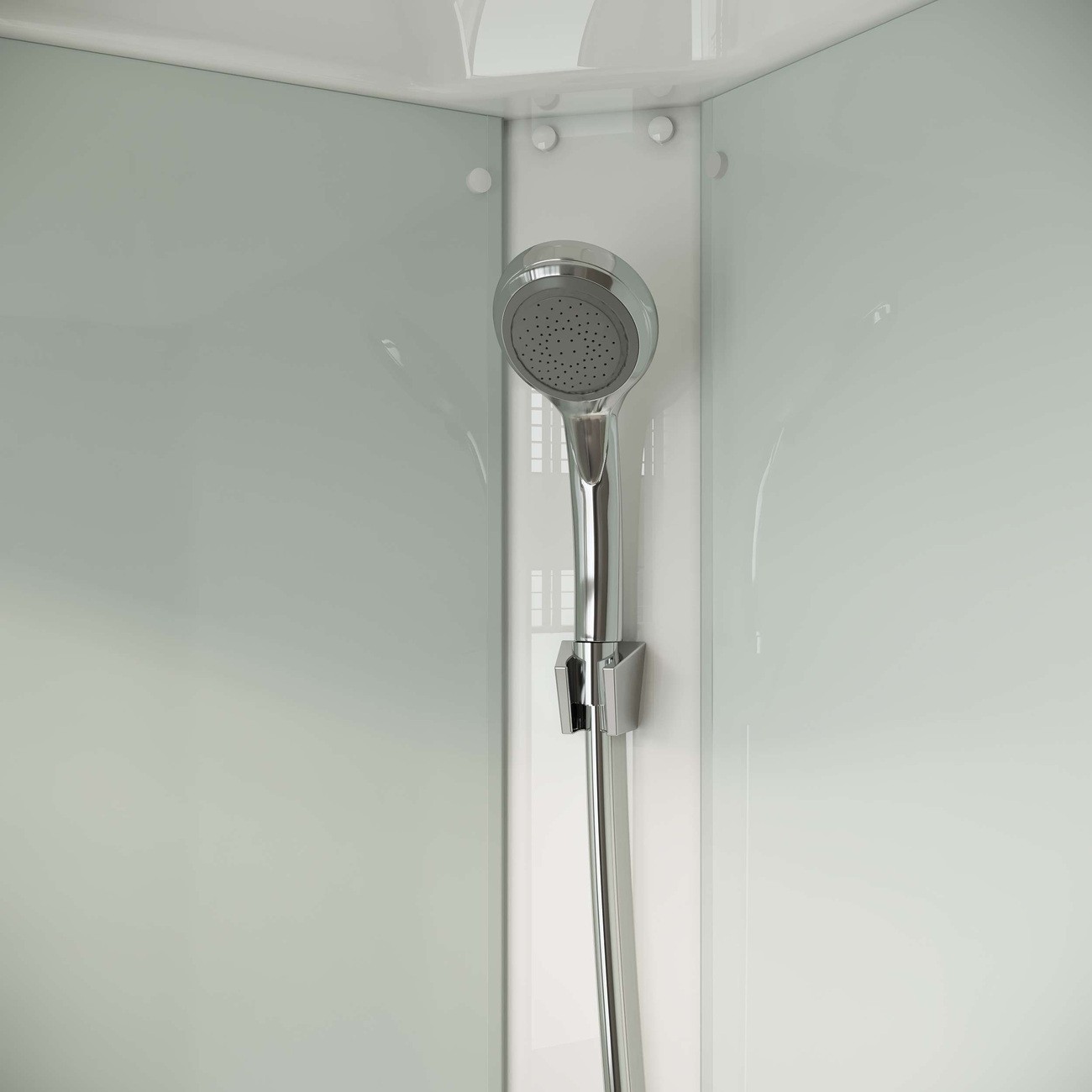 Душевая кабина Niagara Light L90/17, 90 х 90 см, с крышей, поддон низкий, стекло прозрачное, профиль хром 
