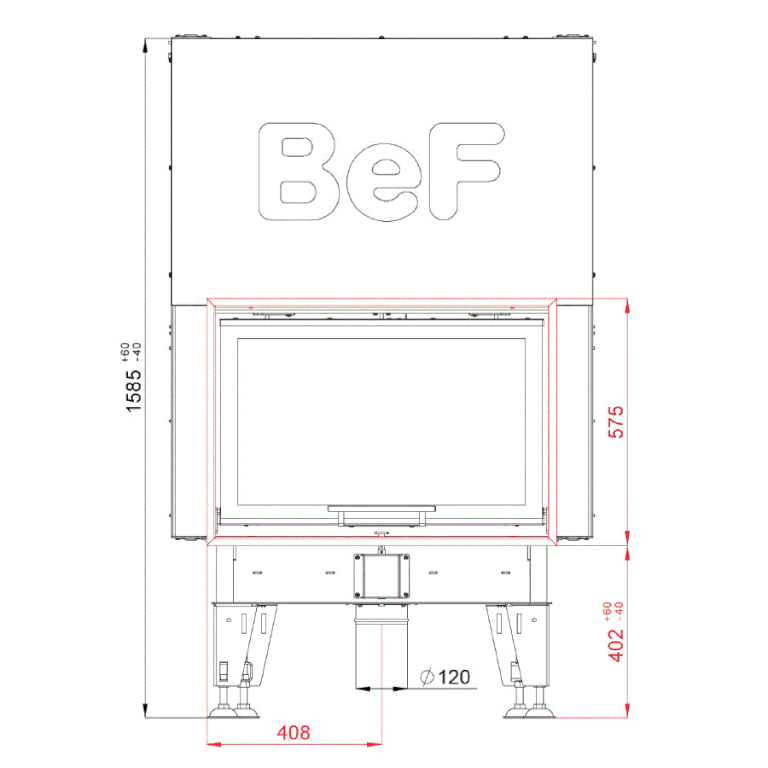 Каминная топка BeF Therm V 8 
