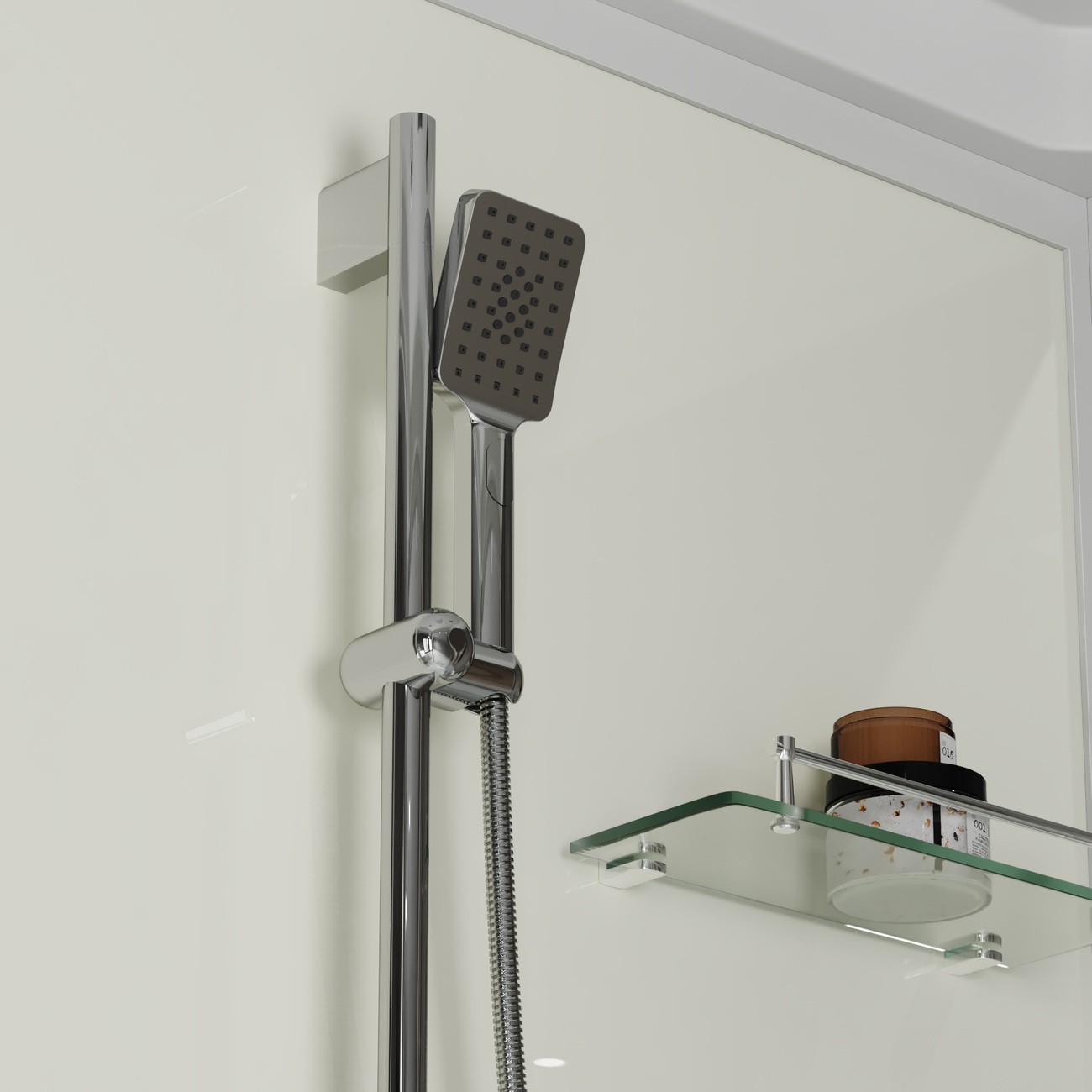 Душевая кабина Niagara Standart ST120/90/15Q (120х90х215) прямоугольник,поддон 15см,распашная,проф.белый,3 места 