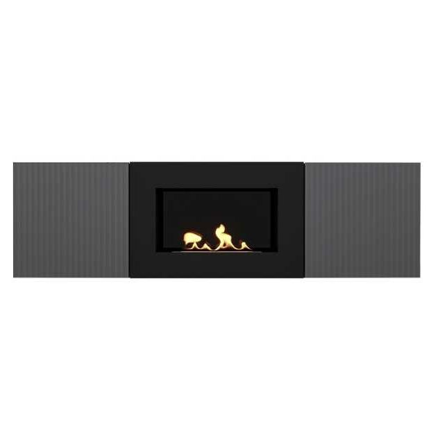 Тумба с биокамином Firelight BFP/P-1400L графит 