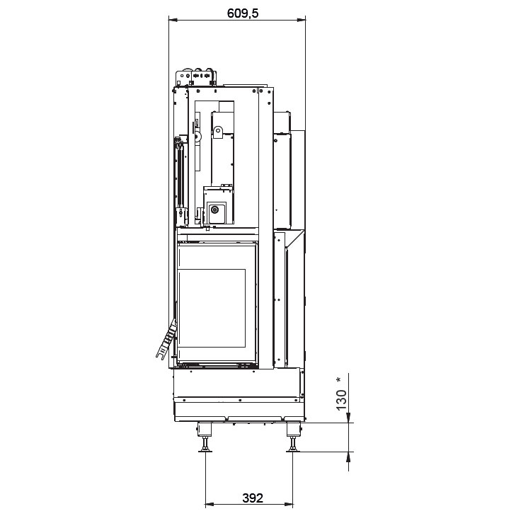 Каминная топка Palazzetti Ecomonoblocco WT 86R N13 