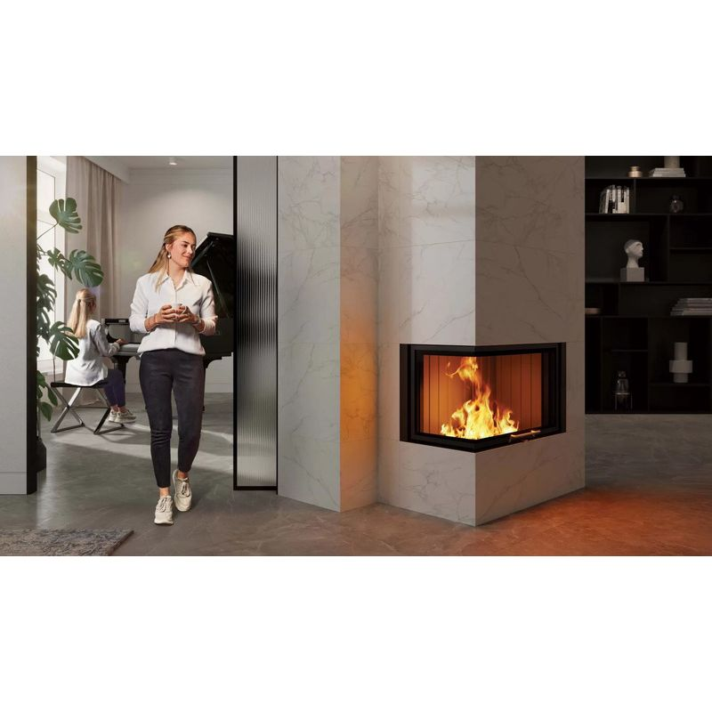 Каминная топка SPARTHERM Varia 2L-80h чёрный шамот 