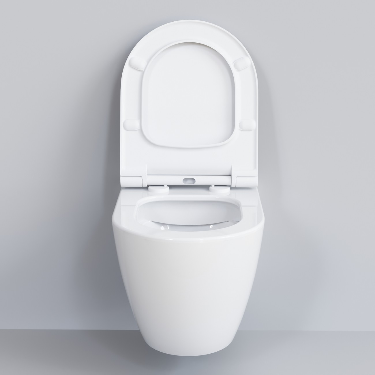 Унитаз Queen 113T20001R (570*360*400) БЕЛЫЙ подвесной БЕЗОБОДКОВЫЙ, 1 место 