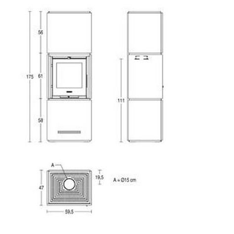 Печь Piazzetta QUBE 4 