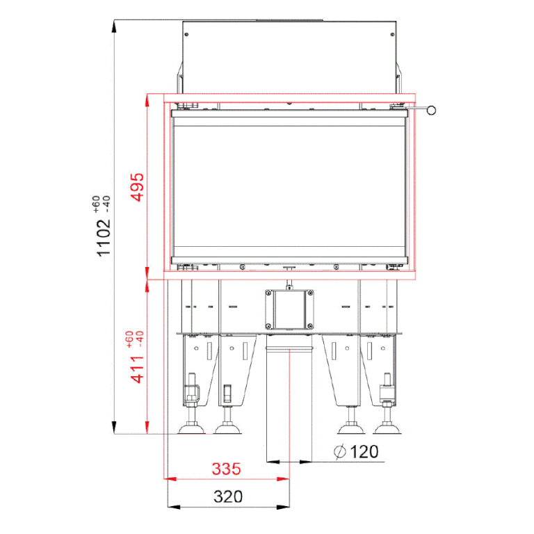 Каминная топка BeF Therm 6 C 