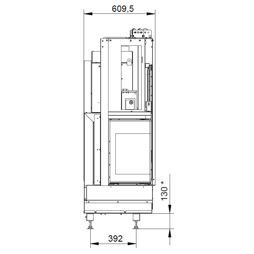 Каминная топка Palazzetti Ecomonoblocco WT 66R N11 