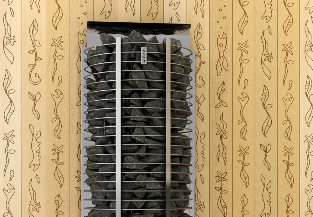 Электрическая печь SAWO TOWER TH12-150NS-WL-P (15 кВт, пристенная), выносной пульт (пульт и блок мощности докупаются отдельно) 