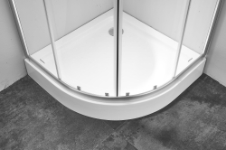 Душевой уголок Imwei YL-9001F, 90 x 90 см, с поддоном, стекла матовые, профиль серебристый 