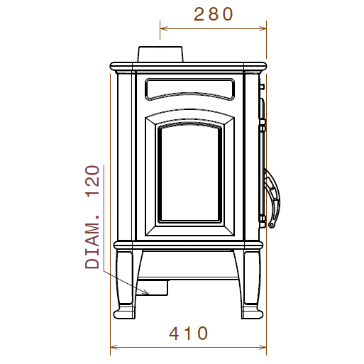 Печь LCI Premium lux (Liseo Castiron) 