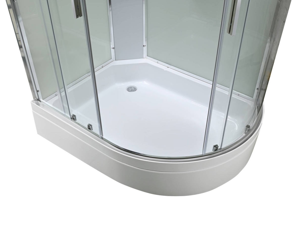 Душевая кабина AvaCan EM3912LT/EM3912RT 78151/78145, 120 x 90 см, с крышей, поддон средний, левая/правая, стекло прозрачное, профиль хром 