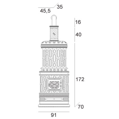 Печь VIENNESE ACCUMULO, L4 (Sergio Leoni) 