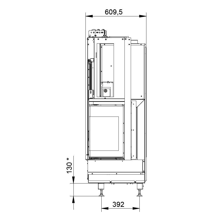 Каминная топка Palazzetti Ecomonoblocco WT 66R V11ET 