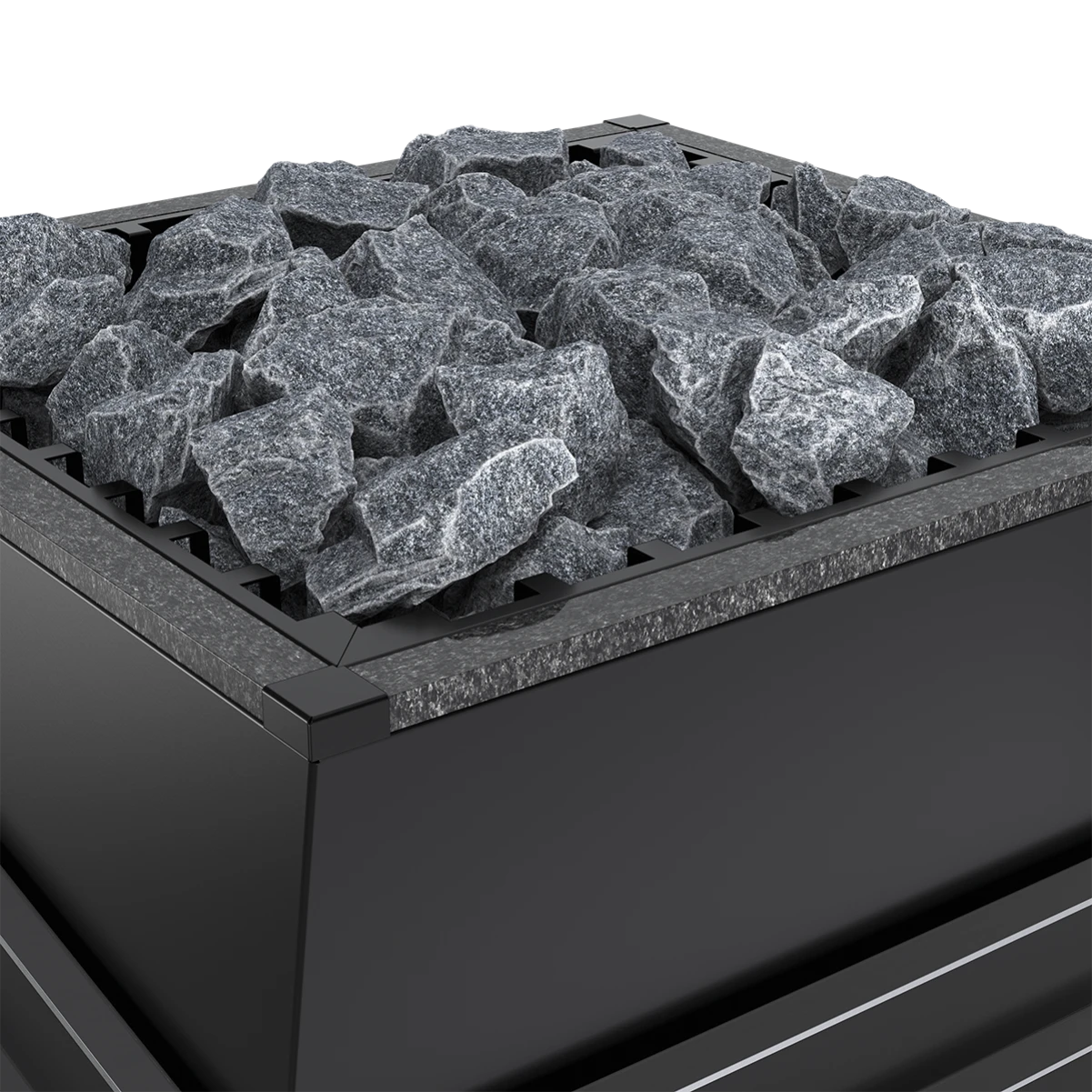 Электрическая печь EOS Future 15 кВт (Stone Nero Impala) 