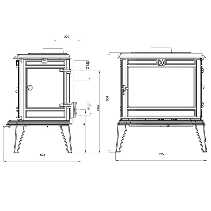 Печь Eurokom Orlean 740 
