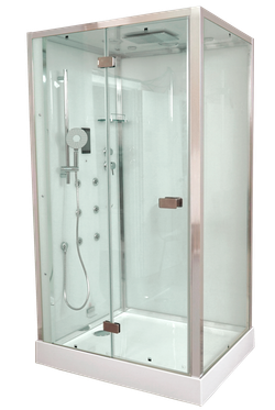 Душевая кабина Timo Premium Puro H-510L/H-510R, 90 x 120 см, левая/правая, стекло прозрачное, профиль хром 