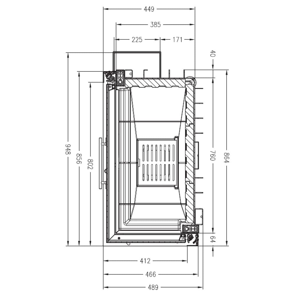 Каминная топка Palazzetti Sunny Fire 80 DX 