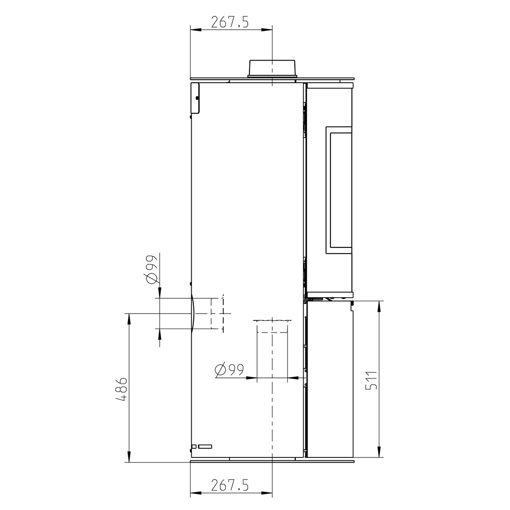 Печь ZARAGOZA PLUS, чёрная (Thorma) 