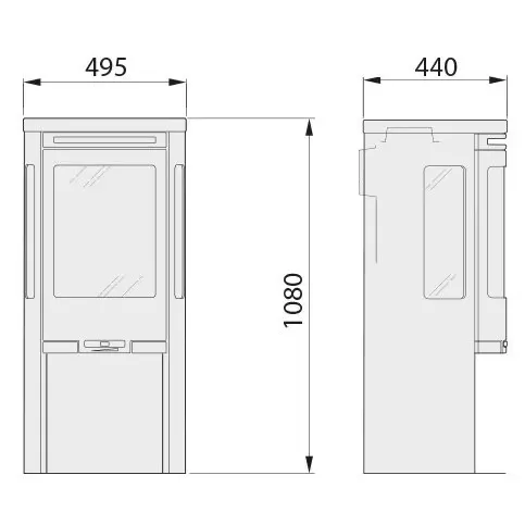 Печь камин Contura 556:3 Style 