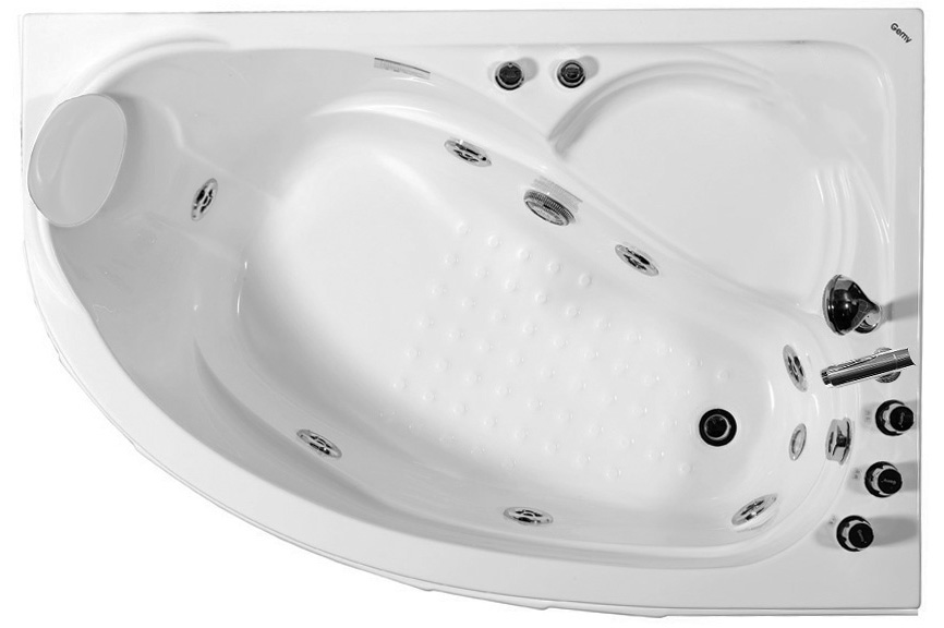 Ванна гидромассажная акриловая Gemy G9009 B L/R, 150 х 100 x 60 см 