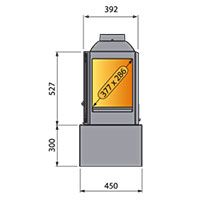 Печь LCI 5 GFL Table, стекло слева (Liseo Castiron) 