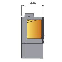 Печь LCI 7 GFLR Stove, два боковых стекла (Liseo Castiron) 