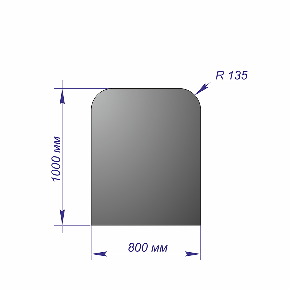 Лист напольный 1000*800*1,5 R135 медь 