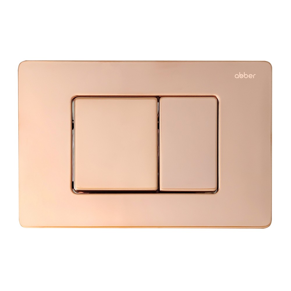 Инсталляция с унитазом Abber Rechteck AC1201-AC0105-AC0120RG, сиденье микролифт, клавиша смыва золото розовое, белый, комплект 