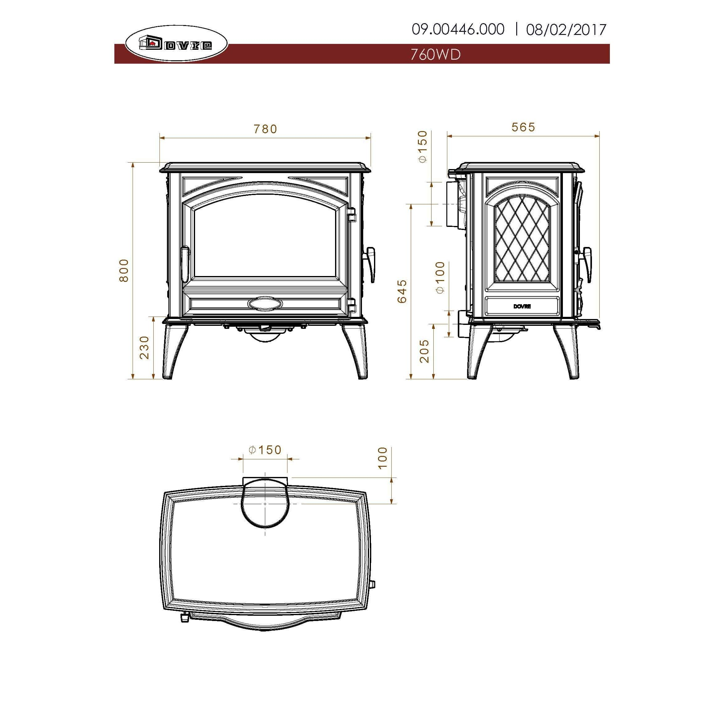 Печь Dovre 760WD/E6 