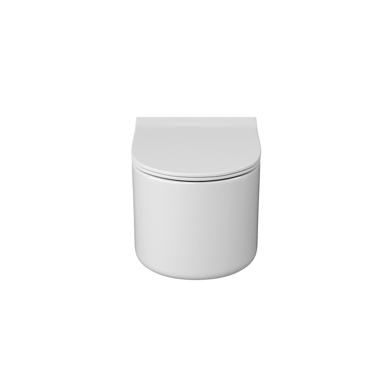 Унитаз подвесной Grossman Thin Rim GR-5606SQ (500х360х362) тонкий ободок,белый с тонкой крышкой,микролифт,смыв торнадо,1 место 
