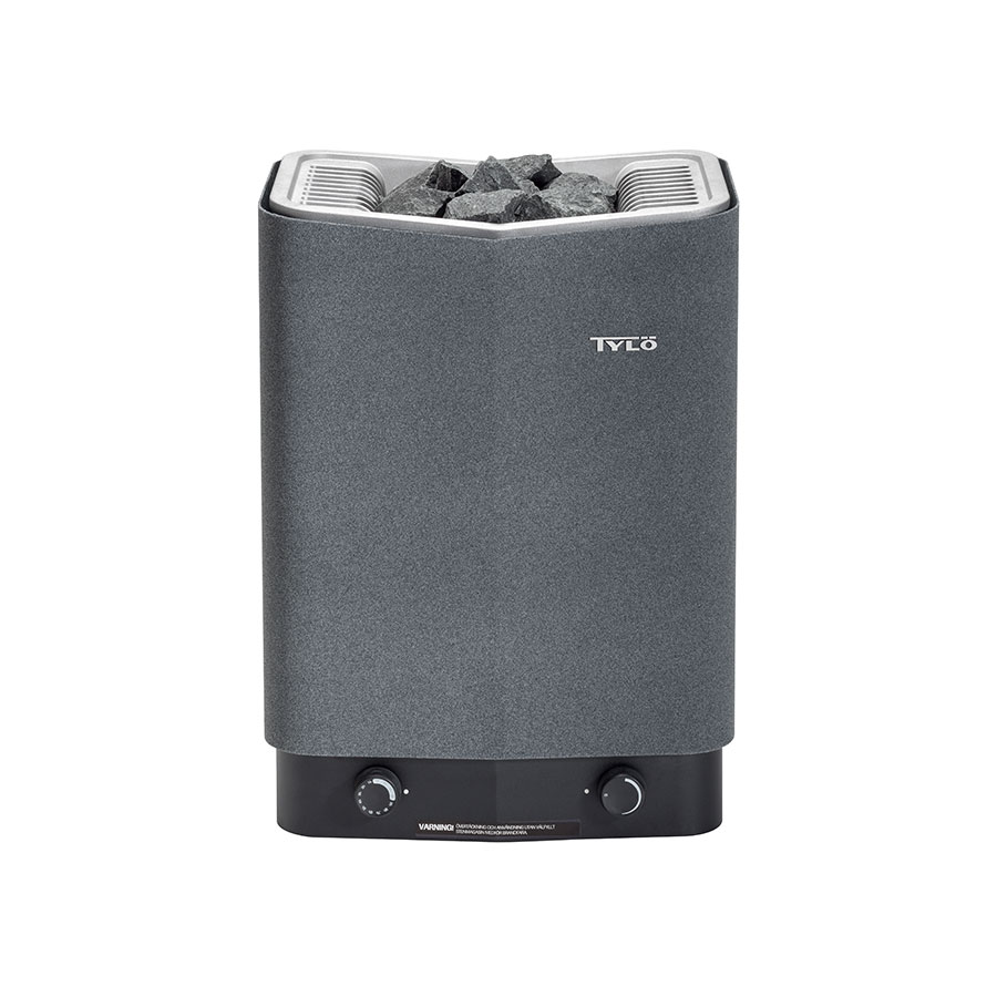 Печь для сауны TYLO Sense Sport 6 (Встроенное управление, 6,6 кВт, 4-8 м³, серый цвет, 20 кг камней) 
