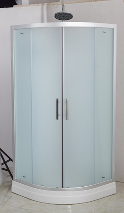 Душевая кабина Imwei XS-09FC, 90 x 90 см, средний поддон, стекла матовые, профиль серебристый 