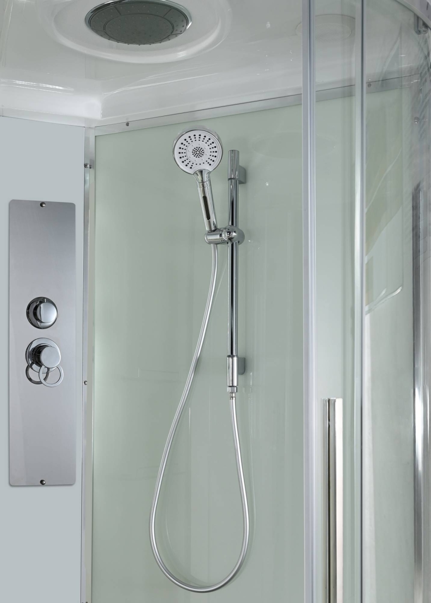 Душевая кабина AvaCan EM3912LT/EM3912RT 78151/78145, 120 x 90 см, с крышей, поддон средний, левая/правая, стекло прозрачное, профиль хром 