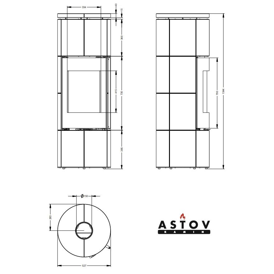 Печь камин Астов R1.0 XL K MAX песчаник 