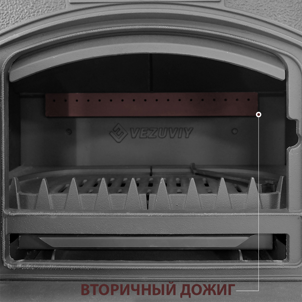 Печь-камин Везувий KZ-14S "Антрацит" 